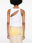 Mm6 Maison Margiela Ribbed Crop Tank Top