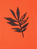 Off White T-shirt à Jersey di Cotone Stampato