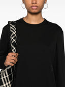 Alexander Wang Essential Jsy Ls Tee W/ Puff Logo & Bound Neck