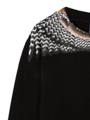 Marcelo Burlon County Of Milan Black Grizzly Wings Crewneck