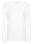 Alexander Wang Essential Jsy Ls Tee W/ Puff Logo & Bound Neck