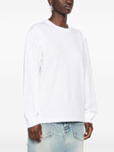 Alexander Wang Essential Jsy Ls Tee W/ Puff Logo & Bound Neck