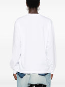 Alexander Wang Essential Jsy Ls Tee W/ Puff Logo & Bound Neck