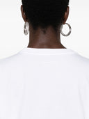 Alexander Wang Essential Jsy Ls Tee W/ Puff Logo & Bound Neck