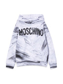 Moschino Felpa In Cotone Con Cappuccio