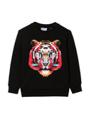 Marcelo Burlon County Of Milan Cross Tiger Crewneck