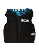 Moschino Gilet Reversibile Con Cappuccio