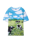 Moschino T Shirt Con Stampa