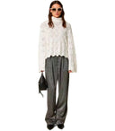 Weißer Rollkragenpullover von Twinset