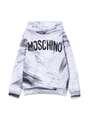 Moschino Felpa In Cotone Con Cappuccio
