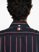 Thom Browne Rwb Stripe Mini Wide Shirt Dress
