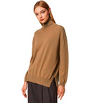 Rollkragenpullover in Kamelbraun von Twinset