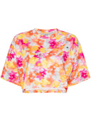 Adidas By Stella Mccartney Printed Crop T Shirt