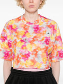 Adidas By Stella Mccartney Printed Crop T Shirt