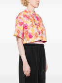 Adidas By Stella Mccartney Printed Crop T Shirt