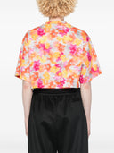 Adidas By Stella Mccartney Printed Crop T Shirt