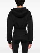 Adidas By Stella Mccartney Cropped Zipped Hoodie