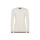 Gucci Ribbed Knit Silk T -skjorte