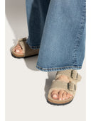 Birkenstock Arizona Shearling Taupe, Suede Leather