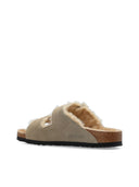 Birkenstock Arizona Shearling Taupe, Suede Leather