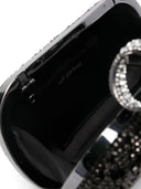 Bolsa de embrague de cristal negro de autorretrato