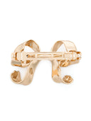 Self Portrait Gold Bow Hair Clip