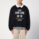 Martine Rose Black Polo Sweatshirt With Print