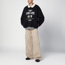 Martine Rose Black Polo Sweatshirt With Print