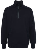 Cp Company Diagonal Raised Fleece Half Zipped Sweatshirt