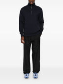 Cp Company Diagonal Raised Fleece Half Zipped Sweatshirt