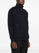 Cp Company Diagonal Raised Fleece Half Zipped Sweatshirt