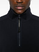 Cp Company Diagonal Raised Fleece Half Zipped Sweatshirt