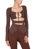 Andreadamo żebrowane bluzki