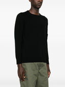 Cp Company Extra Fine Merino Wool Crew Neck Stitched Knit