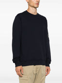 Cp Company Diagonal Raised Fleece Crew Neck Lens Sweatshirt