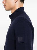 Serie di metropoli della CP Company Extra fine Merino lana zipped Cardigan