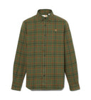 Timberland Midweight Flannel Check Shirt Dark Wheat Boot Yd