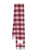 Maison Kitsuné Check gebürstete Schal