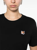 Maison Kitsuné Fox Head Patch Regelmatig T -shirt