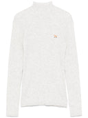 Maison Kitsuné Baby Fox Patch Fine Ribbed Turtleneck
