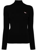 Maison Kitsuné Baby Fox Patch Fine Ribbed Turtleneck