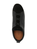 Zegna 트리플 스티치 로우 탑