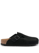Birkenstock Boston Sfb Black, Suede Leather
