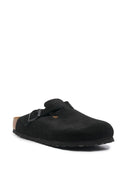 Birkenstock Boston Sfb Black, Suede Leather