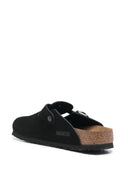 Birkenstock Boston Sfb Black, Suede Leather