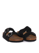 Birkenstock Arizona Sfb Black, Nubuck Leather, S