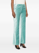 Sterk bomullsviskose strekk fløyel trompetformede bukser