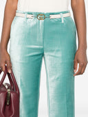 Sterk bomullsviskose strekk fløyel trompetformede bukser