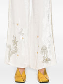 Forte Forte "Frangipane Gardens" Embroidery Velvet Pants