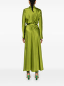 Strong Strong Silk Satin Crossover Dress